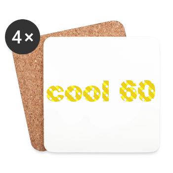 Jahre alt, cool 60 - Untersetzer (4er-Set) - Weiß - Vorne