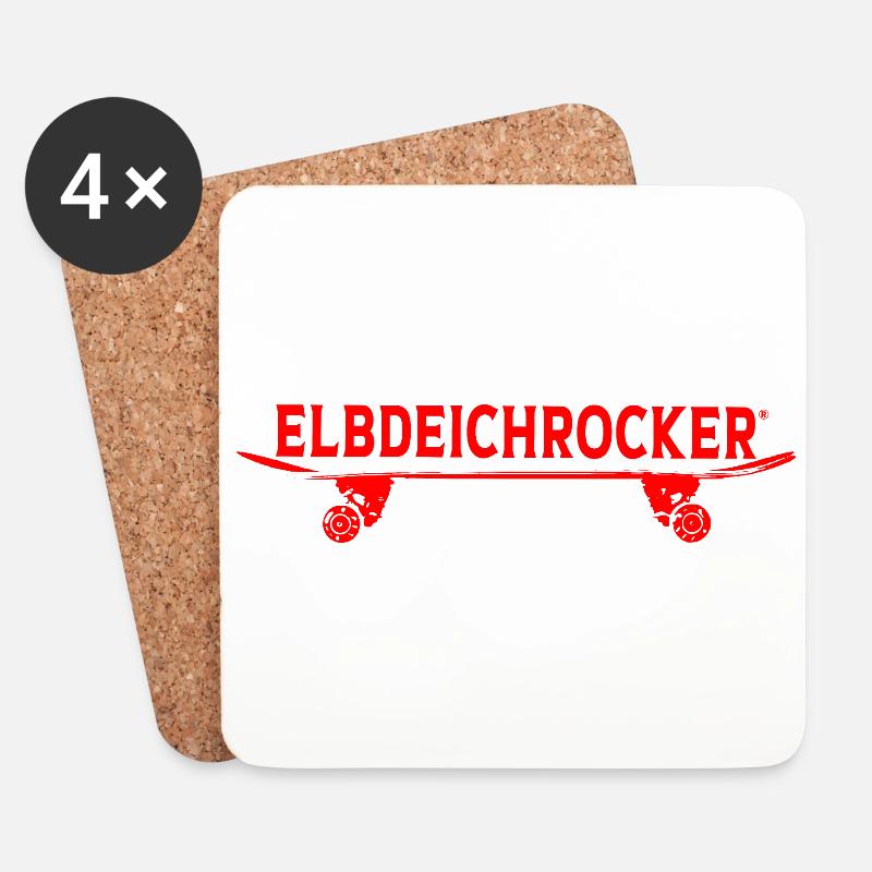 EDR Skate R - Untersetzer (4er-Set) - Weiß