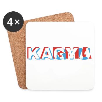 Karma Kagyu - Coasters (set of 4) - white - Front
