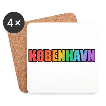 Kbenhavn LGBT Rainbow Copenhagen - Coasters (set of 4) - white - Front