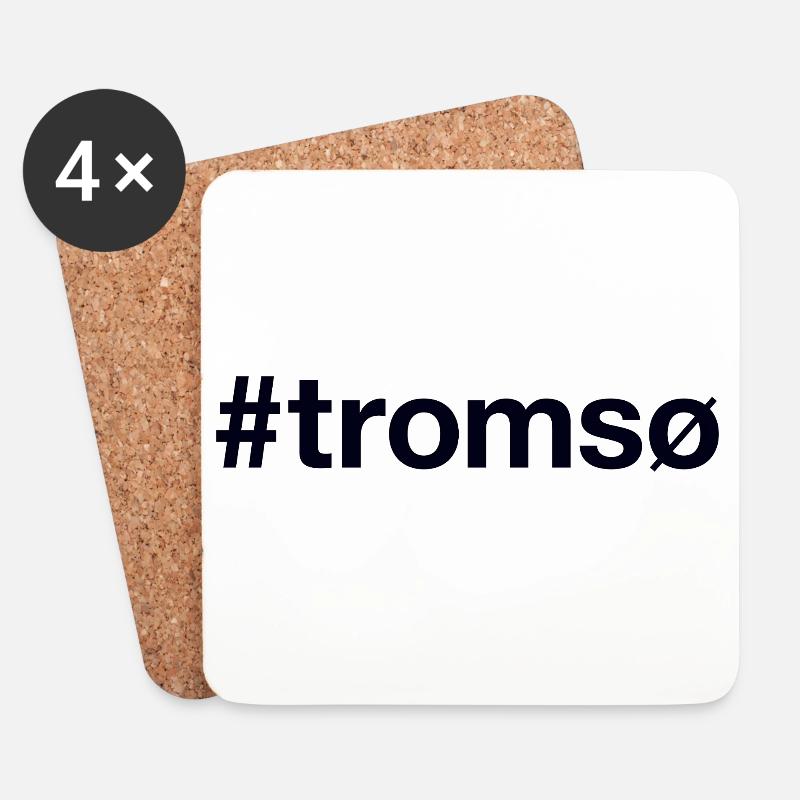 Tromso Norge Norway - Untersetzer (4er-Set) - Weiß