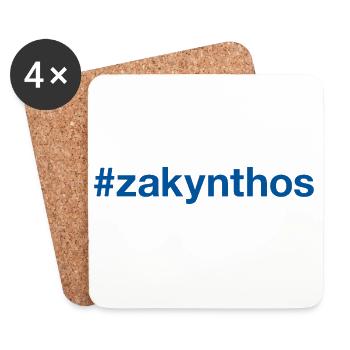ZAKYNTHOS Greece Griechenland Hashtag - Coasters (set of 4) - white - Front
