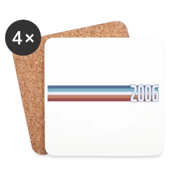 Vintage Coffee 20 Year Old Twenties Party 2006 - Coasters (set of 4) - white - Front