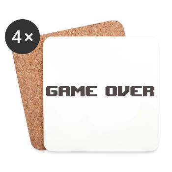 Game Over Retro - Coasters (set of 4) - white - Front