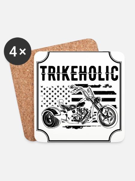 Trike - Untersetzer (4er-Set) - Weiß