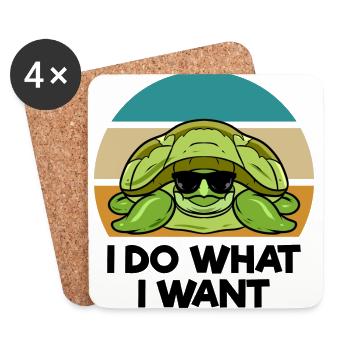 Tortoises - Coasters (set of 4) - white - Front