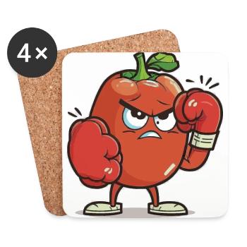 Tomato Punch - Coasters (set of 4) - white - Front