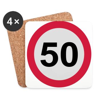 50 - Coasters (set of 4) - white - Front