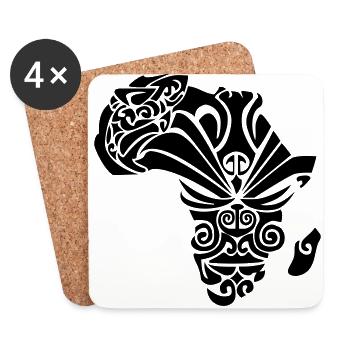Africa - Coasters (set of 4) - white - Front