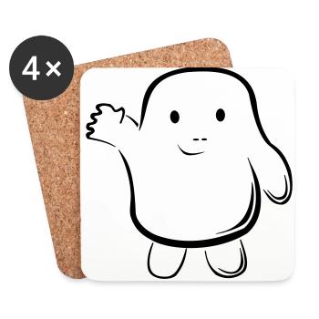 Adipose - Untersetzer (4er-Set) - Weiß - Vorne