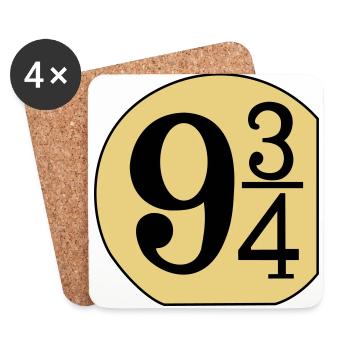 Shield 9 3/4 - Coasters (set of 4) - white - Front
