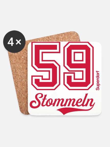 Superdorf Stommeln - Untersetzer (4er-Set) - Weiß