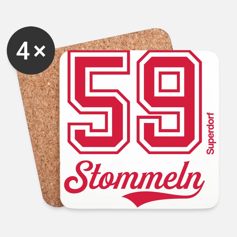 Superdorf Stommeln - Untersetzer (4er-Set) - Weiß
