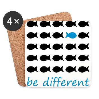 be different - Untersetzer (4er-Set) - Weiß - Vorne