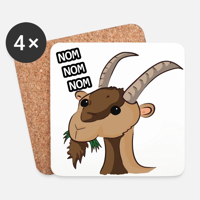 Die ibex puccioso - Untersetzer (4er-Set) - Weiß