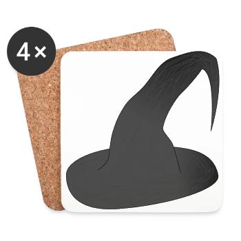 Wizard Wizard Sorcerer Magic Magic Witch Magic - Coasters (set of 4) - white - Front