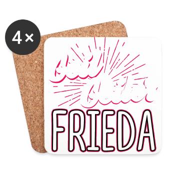 FRIEDA - Geil - Untersetzer (4er-Set) - Weiß - Vorne