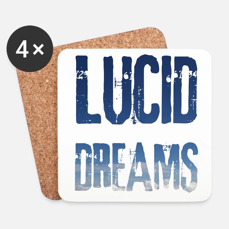 Lucid Dreams Traum / Geschenk Idee - Untersetzer (4er-Set) - Weiß