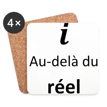 i_au_dela_du_reel - Dessous de verre (lot de 4) - blanc - Devant