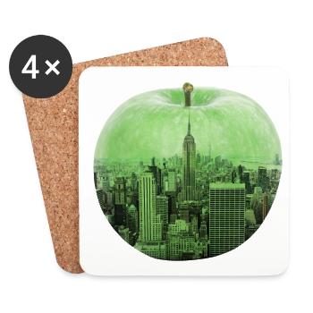 New York - Untersetzer (4er-Set) - Weiß - Vorne