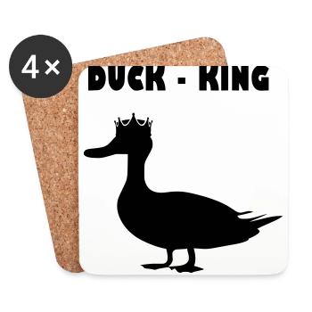 Canard Canard - Look King Partner - Dessous de verre (lot de 4) - blanc - Devant
