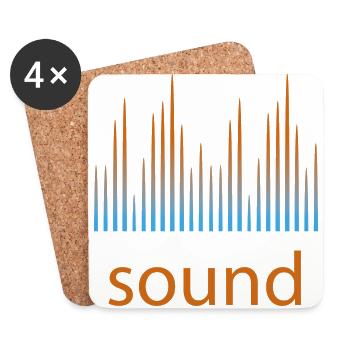 Techno Rave Liebe Musik Festivals Geschenk Trance - Untersetzer (4er-Set) - Weiß - Vorne
