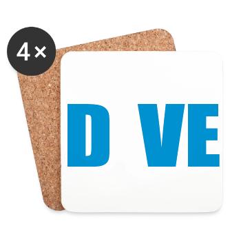 WORKDIVEW - Coasters (set of 4) - white - Front
