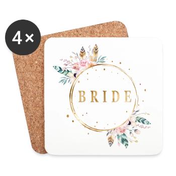 boho_bride - Untersetzer (4er-Set) - Weiß - Vorne