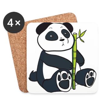 Panda - Coasters (set of 4) - white - Front