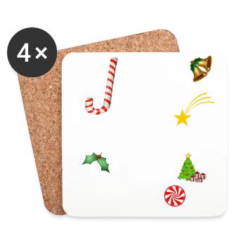 JESUS REASON SEASON CHRISTMAS GIFTS NICHOLAS - Coasters (set of 4) - white - Front