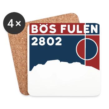 Berg Bös Fulen Nordostgrat Skitour Wanderung - Untersetzer (4er-Set) - Weiß - Vorne
