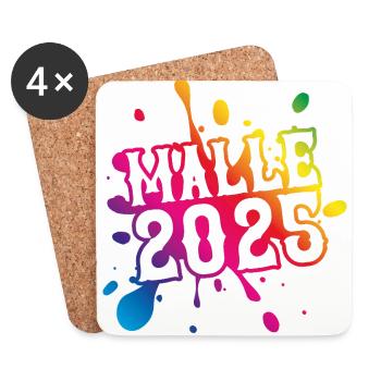 Malle 2025 blob - Dessous de verre (lot de 4) - blanc - Devant