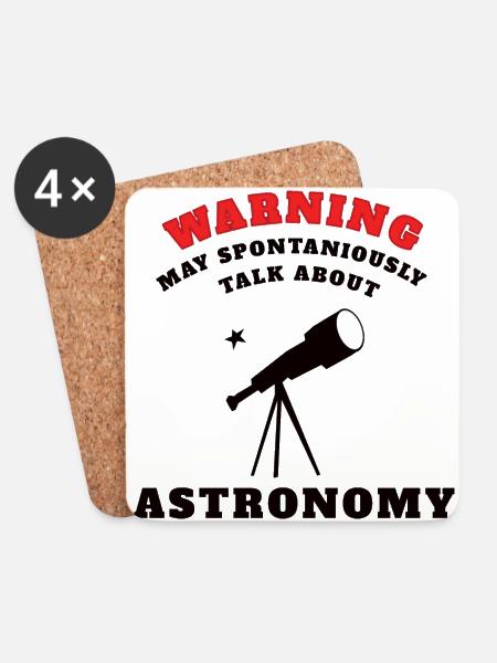 ASTRONOMY: Talks About Astronomy - Untersetzer (4er-Set) - Weiß