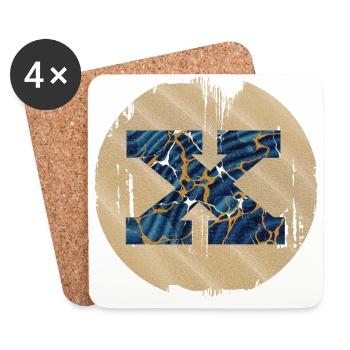 e 16 x - Coasters (set of 4) - white - Front