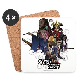 KENSEI & SENSEI - Combo - Dessous de verre (lot de 4) - blanc - Devant