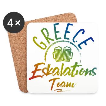 Greece Escalation - Coasters (set of 4) - white - Front