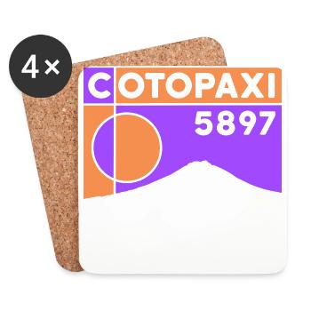 Cotopaxi High Altitude Climb Volcano Ecuador - Coasters (set of 4) - white - Front