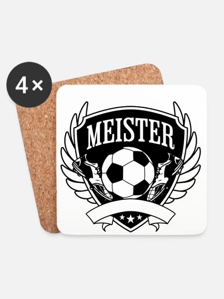 Meister - Untersetzer (4er-Set) - Weiß