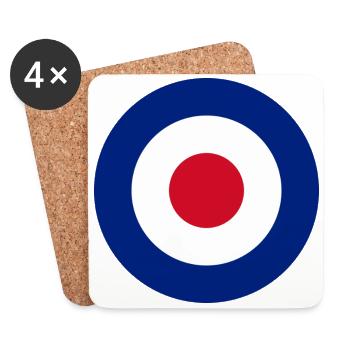 Roundel - Coasters (set of 4) - white - Front