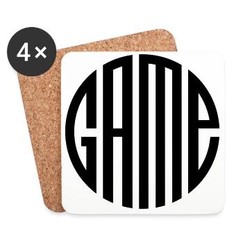 Gaming - Untersetzer (4er-Set) - Weiß - Vorne