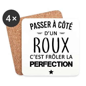 Perfection / Roux - Dessous de verre (lot de 4) - blanc - Devant