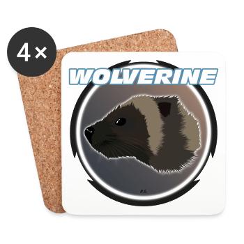 Wolverine - Untersetzer (4er-Set) - Weiß - Vorne
