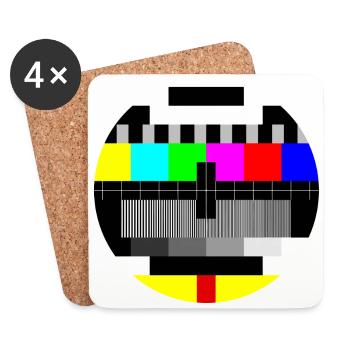 Colour test card - Coasters (set of 4) - white - Front