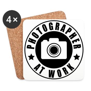 Photographer at work - Untersetzer (4er-Set) - Weiß - Vorne