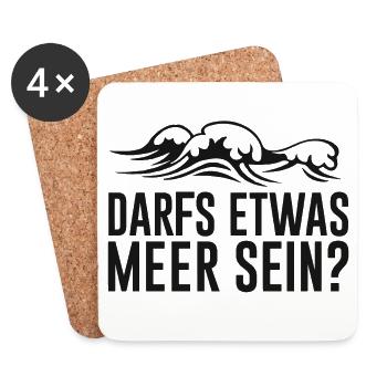 Urlaub – Shirt Familienurlaub Strand Geschenk - Untersetzer (4er-Set) - Weiß - Vorne
