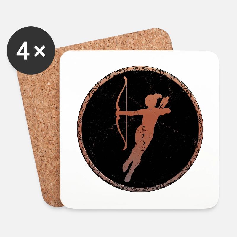 Celtic Archer - Coasters (set of 4) - white