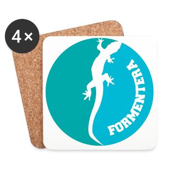 Formentera Eidechse - Untersetzer (4er-Set) - Weiß - Vorne