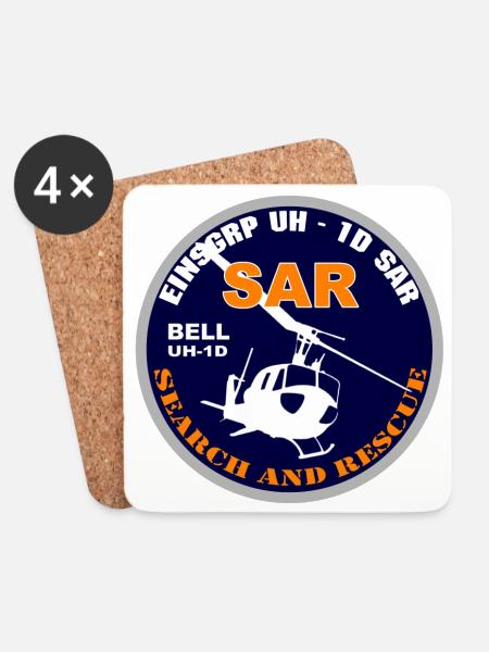 SAR20BELLGREY - Untersetzer (4er-Set) - Weiß