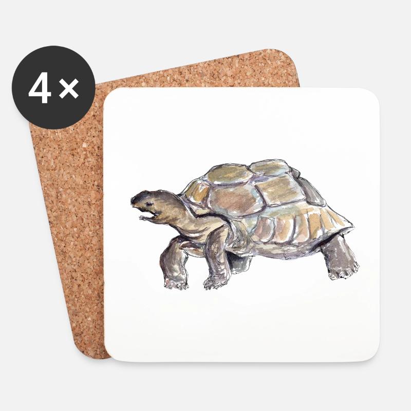 turtle - Coasters (set of 4) - white
