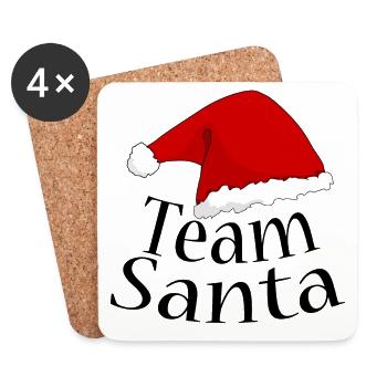 Weihnachten Geschenk Santa Claus8 - Untersetzer (4er-Set) - Weiß - Vorne